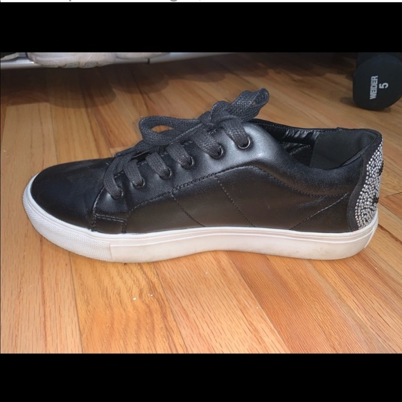 Steven Madden Smiley Platform Sneakers with rhinestones Sz 9 - Picture 7 of 9